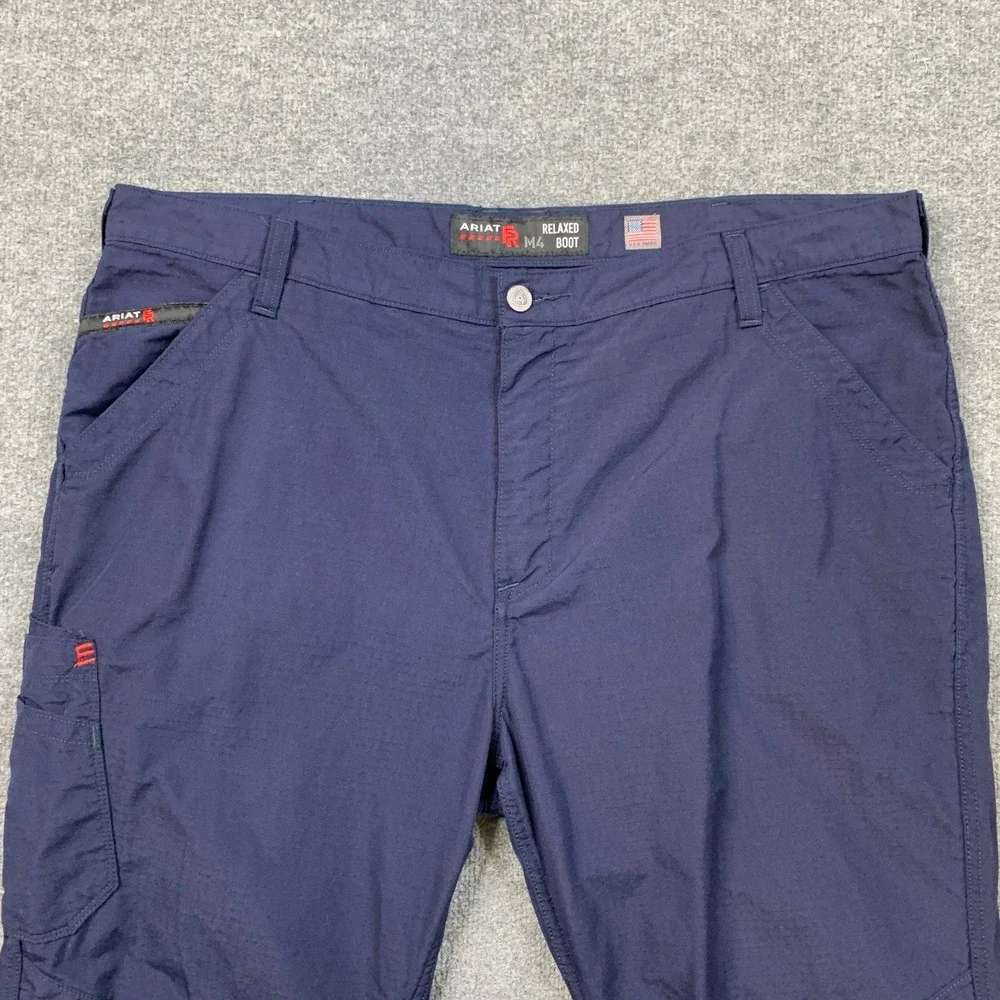 Ariat FR Pants Mens 42 Navy M4 Relaxed Boot DuraLight Ripstop Flame Resistant